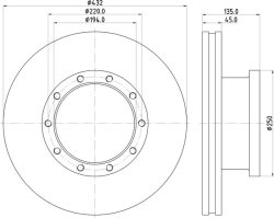 ΔΙΣΚΟΠΛAKA  SETRA Φ 432x135