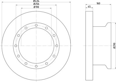 ΔΙΣΚΟΠΛΑΚΑ RENAULT MAG Φ434X160 (REN 117)