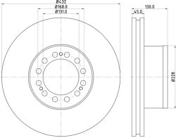 ΔΙΣΚΟΠΛΑΚΑ ΜΑΝ 430X130 ΕΜΠΡ (MAN 106)