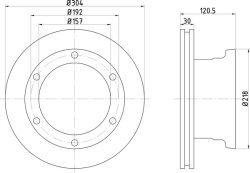 ΔΙΣΚΟΠΛAKA  Μ/C VARIO Φ 304x120.5 (MER 111)