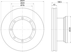 ΔΙΣΚΟΠΛ. Μ/C VARIO 2,9 TD ΕΜΠ. Φ 304x91 (MER 110)